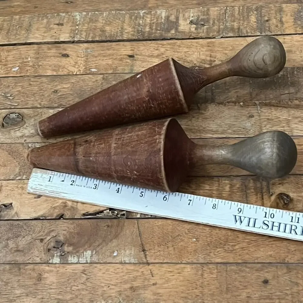 Antique 1900's Chinois Pestle Hand Carved Wood Large 11